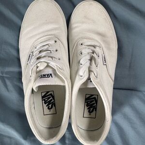 Vans White Canvas Sneakers